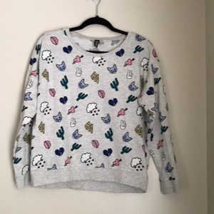 Pop cartoon sweatshirt